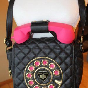 BETSEY JOHNSON CALL ME BABY PHONE CROSSBODY BAG!